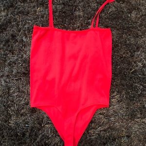 Red bodysuit